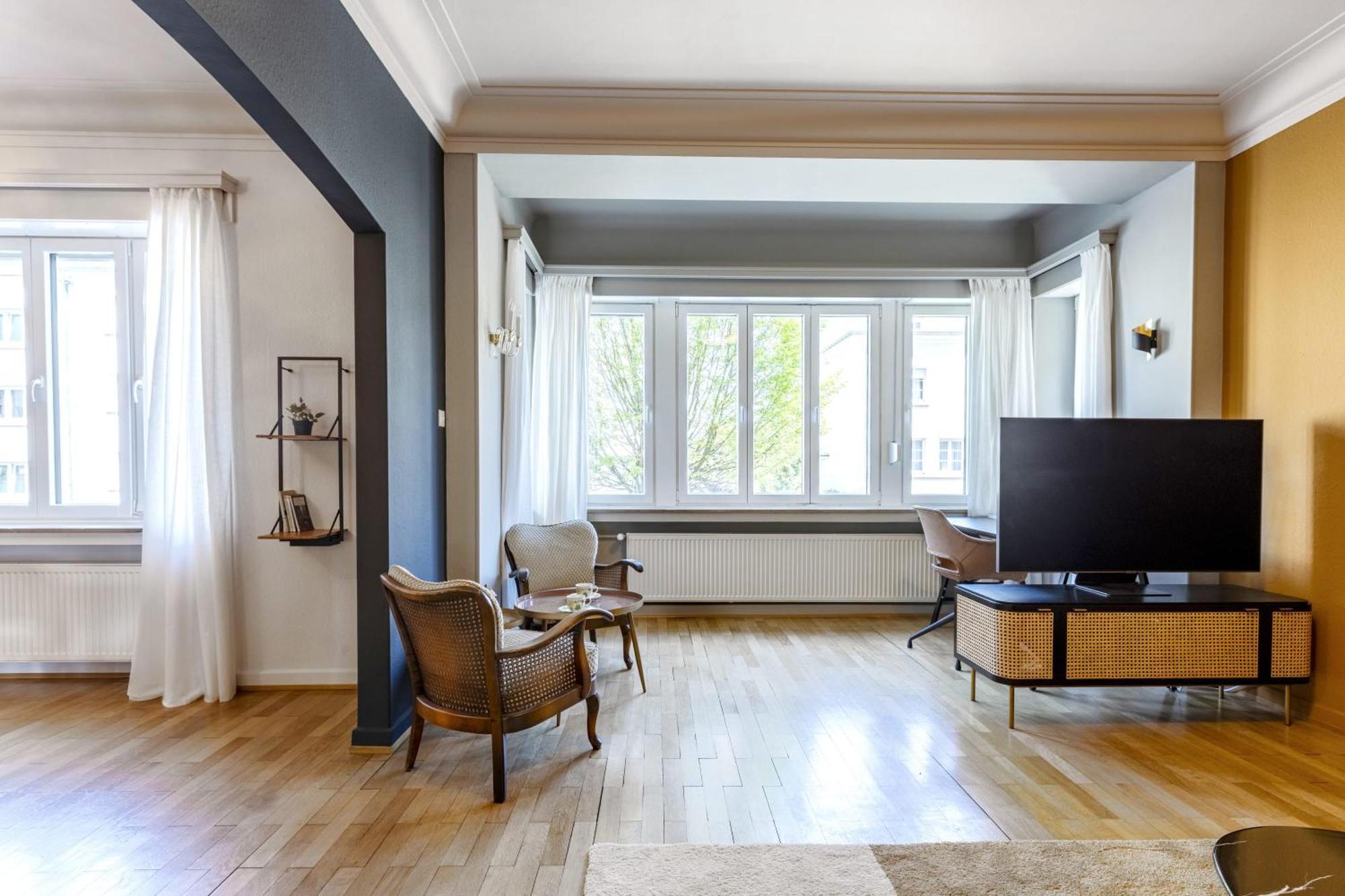 Апартаменты Stylish Ground-Floor Retreat In Bonnevoie Люксембург Экстерьер фото
